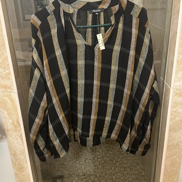 Madewell Tops - Highroad Popover Shirt in Lessing Plaid Madewell Large NWT
